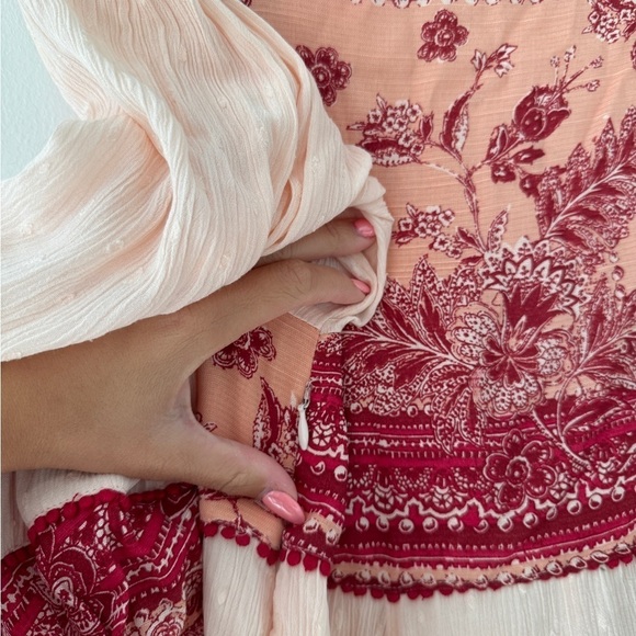 FREE PEOPLE My Love Mini Dress in Tea Combo XS - Picture 8 of 10